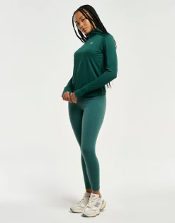 Online ECHT StudioFlex Half Zip Long Sleeve Green