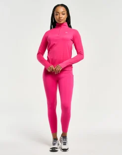 Hot ECHT StudioFlex Half Zip Long Sleeve Pink