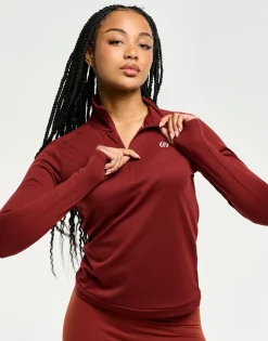 Discount ECHT StudioFlex Half Zip Long Sleeve Brown