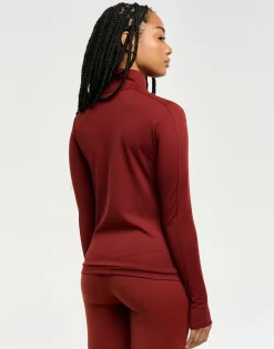 Discount ECHT StudioFlex Half Zip Long Sleeve Brown