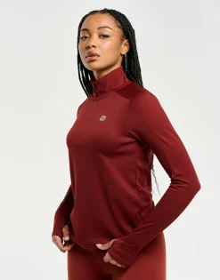 Discount ECHT StudioFlex Half Zip Long Sleeve Brown