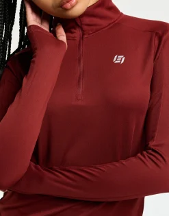 Discount ECHT StudioFlex Half Zip Long Sleeve Brown