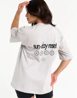 Fashion ECHT Sunday Reset Tee Micro Grey