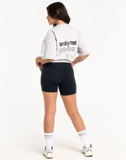 Fashion ECHT Sunday Reset Tee Micro Grey