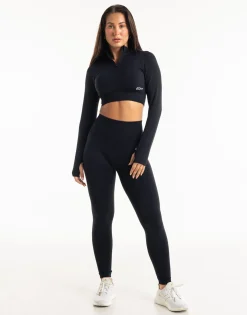 Clearance ECHT Supreme Seamless Long Sleeve Midnight Black