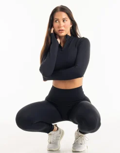 Clearance ECHT Supreme Seamless Long Sleeve Midnight Black