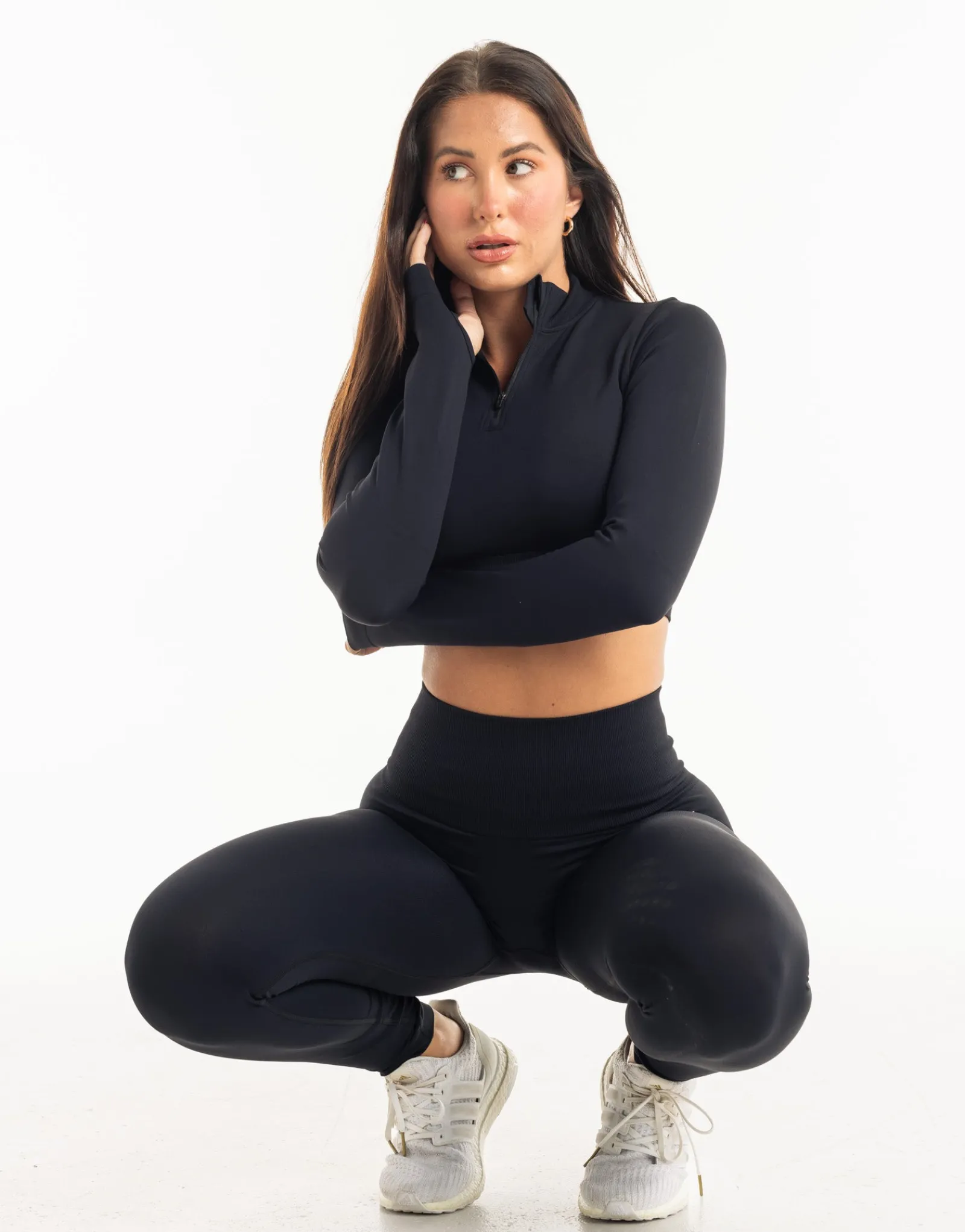 Clearance ECHT Supreme Seamless Long Sleeve Midnight Black
