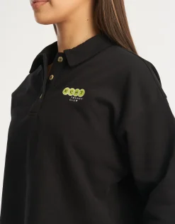Clearance ECHT Tennis Polo Pullover Black