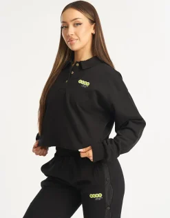 Clearance ECHT Tennis Polo Pullover Black
