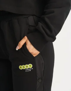 Clearance ECHT Tennis Polo Pullover Black