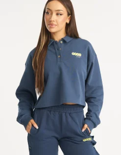 Outlet ECHT Tennis Polo Pullover Blue