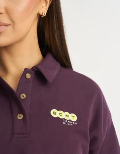 Sale ECHT Tennis Polo Pullover Purple