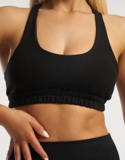 Clearance ECHT Tennis Sweat Sports Bra Black