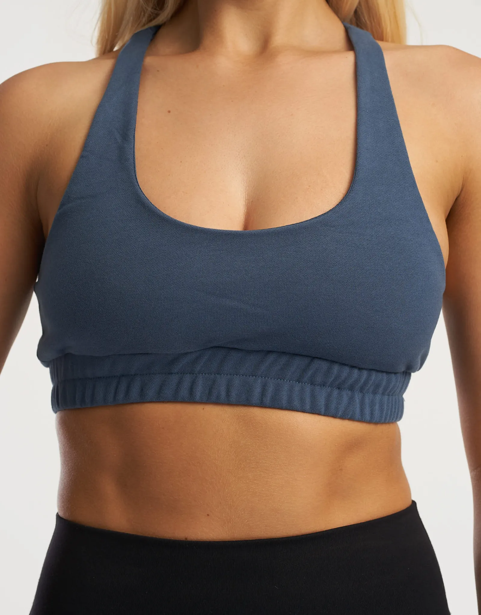 Clearance ECHT Tennis Sweat Sports Bra Blue