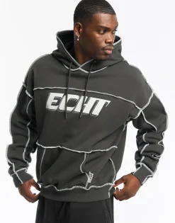 Hot ECHT Track Hoodie Pirate Black