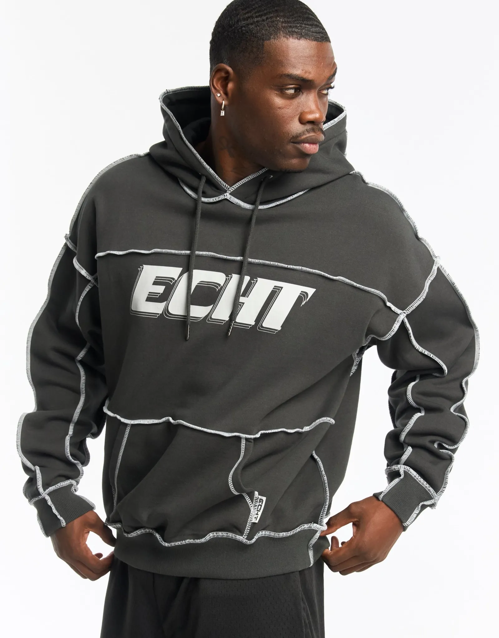 Hot ECHT Track Hoodie Pirate Black