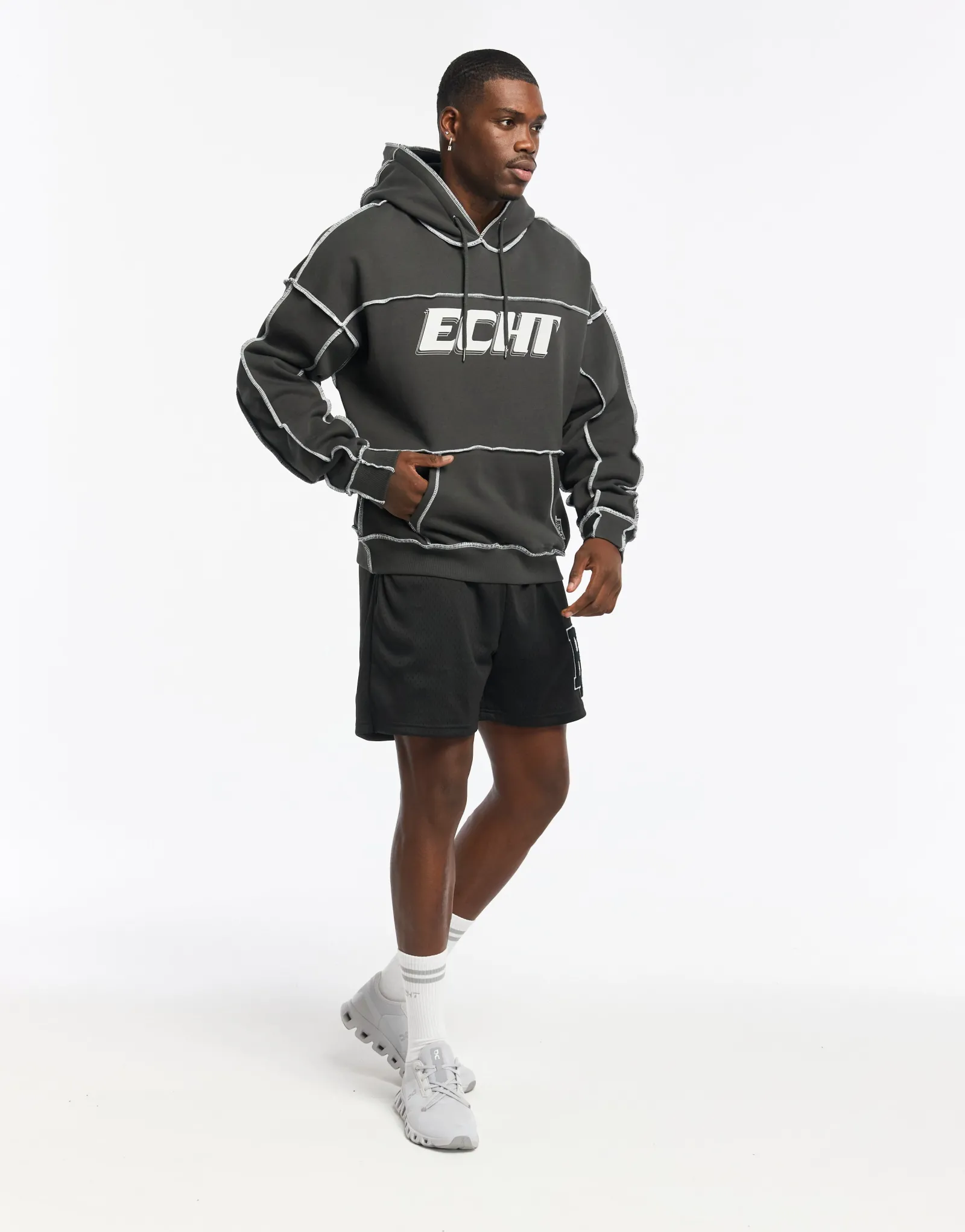 Hot ECHT Track Hoodie Pirate Black