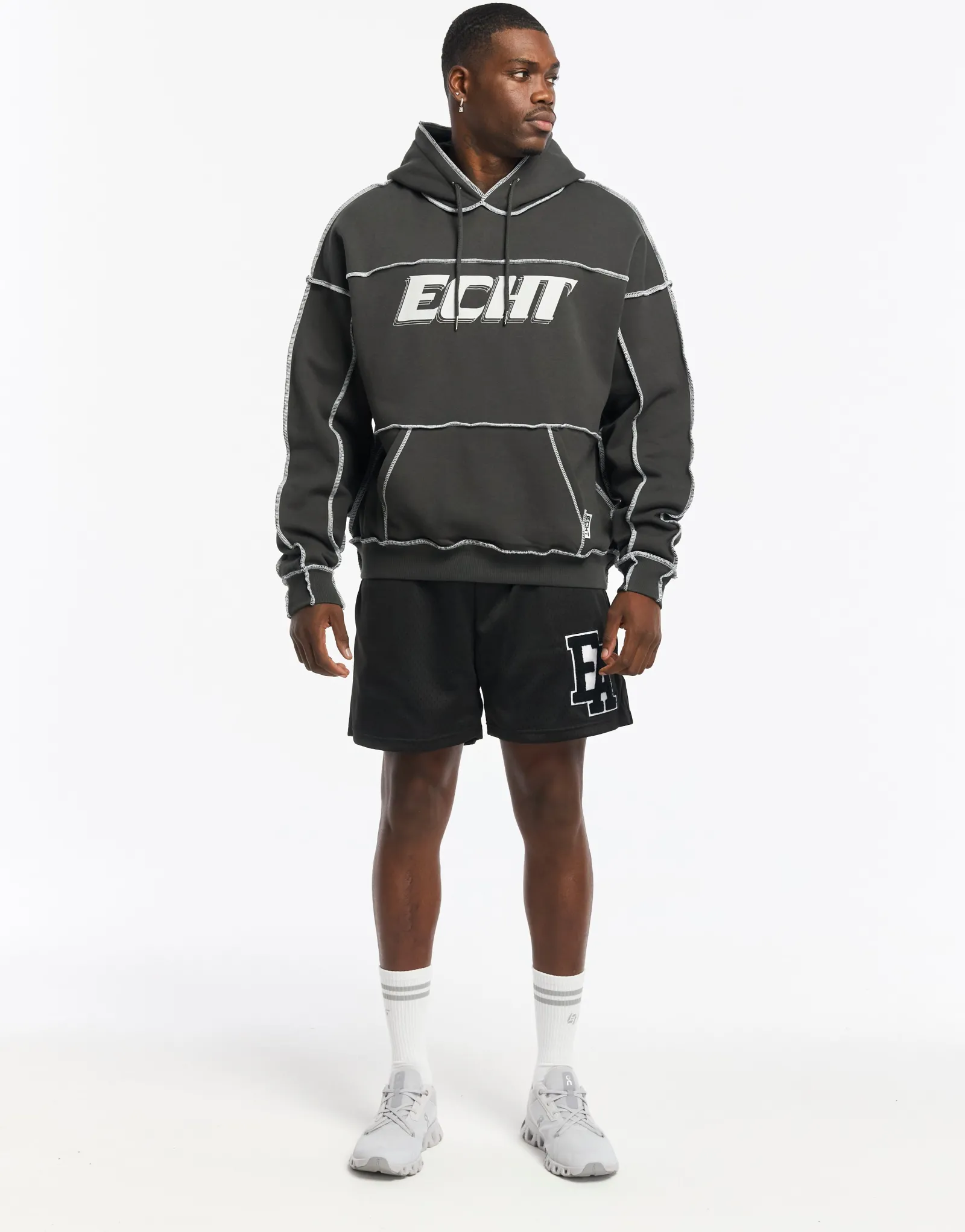Hot ECHT Track Hoodie Pirate Black