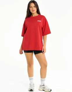 Online ECHT Track Oversize Tee Red