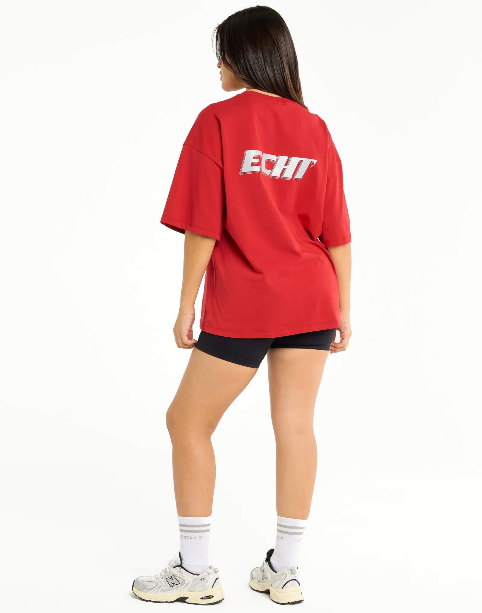 Discount ECHT Track Oversize Tee Red