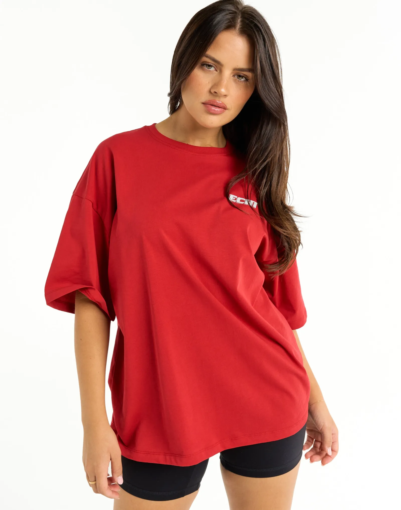 Discount ECHT Track Oversize Tee Red