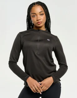Clearance ECHT Velocity Quarter Zip Running Top Black
