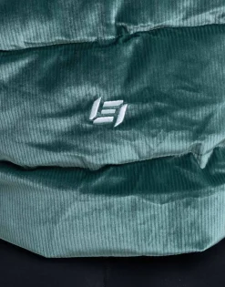 Best ECHT Velour Puffer Jacket Emerald Green