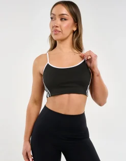 Clearance ECHT Y2K Retro Speed Sports Bra Black