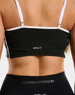Clearance ECHT Y2K Retro Speed Sports Bra Black