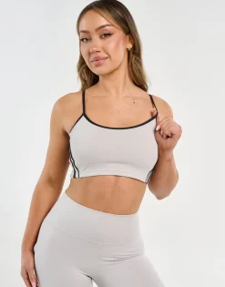 Discount ECHT Y2K Retro Speed Sports Bra Micro Grey